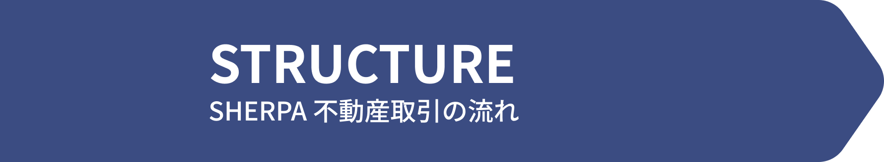 STRUCTURE SHERPA 不動産取引の流れ