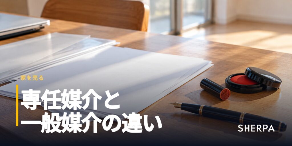 専任媒介とは｜一般・専属専任との違いを表で比較