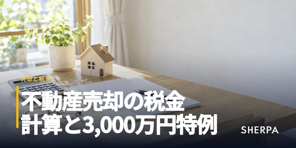 不動産売却の税金｜計算方法と3,000万円の特例