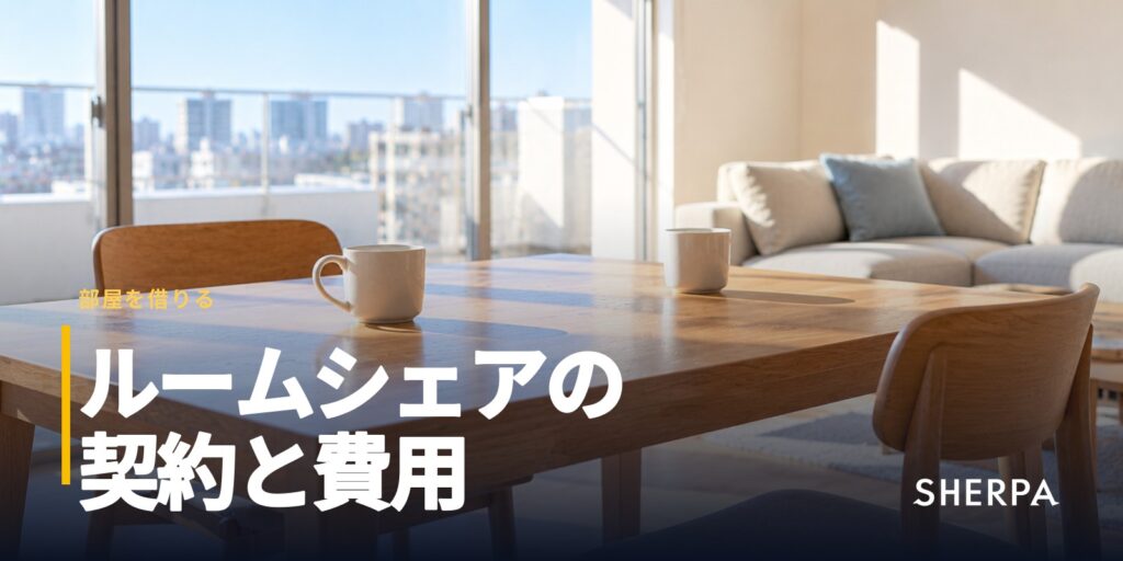 ルームシェアの契約｜部屋探し・審査・費用の分け方