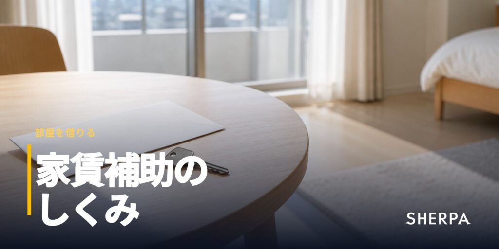 家賃補助とは｜会社の住宅手当・自治体の助成・国の給付金